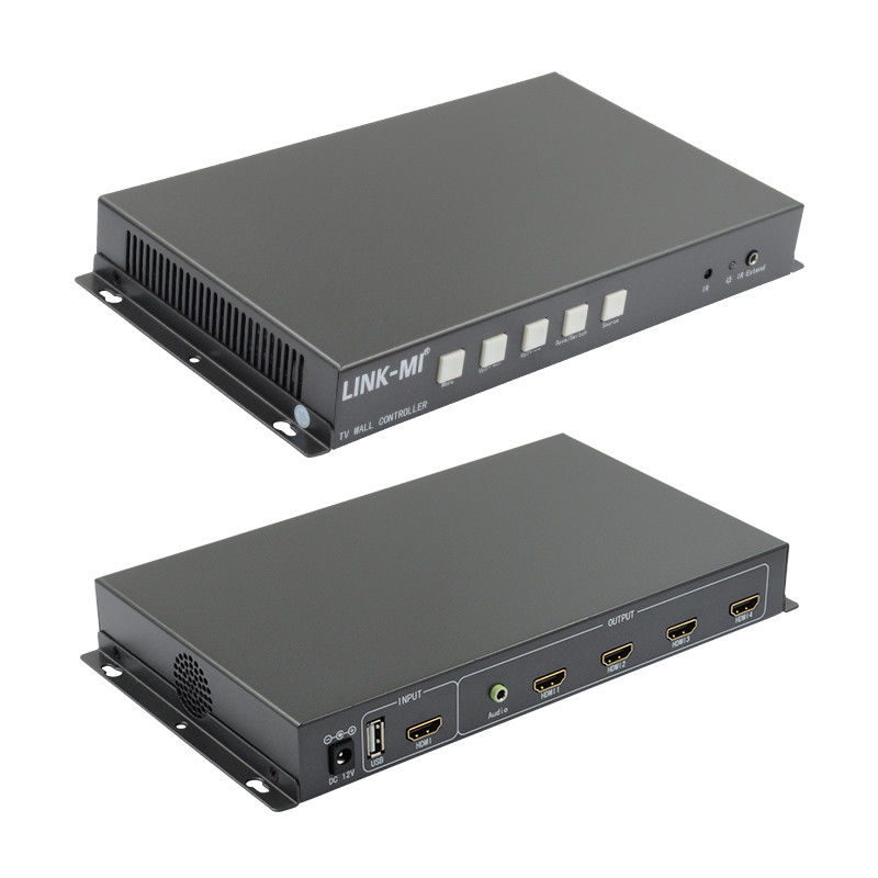 Contrôleur de paroi vidéo 2X2 Prise en charge du signal HDMI USB Entrée 1080P Pour la publicité