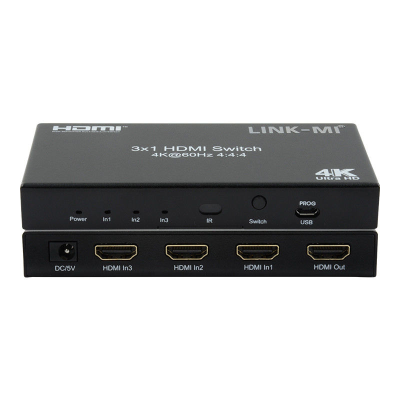 3X1 HDMI 2.0 Commutateur Hd Matrix Commutateur 3 X 1 Hdmi Commutateur 3 Ports Hdmi Commutateur 1080P 20m