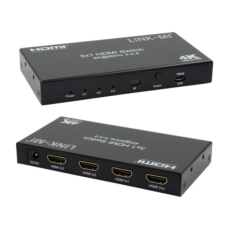 3X1 HDMI 2.0 Commutateur Hd Matrix Commutateur 3 X 1 Hdmi Commutateur 3 Ports Hdmi Commutateur 1080P 20m