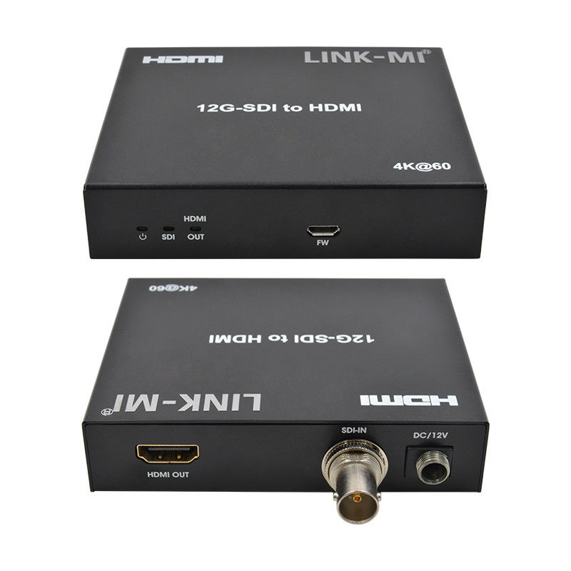 12G 6G 3G SDI vers le convertisseur vidéo HDMI Prise en charge YUV4:22 à 120 m maximum