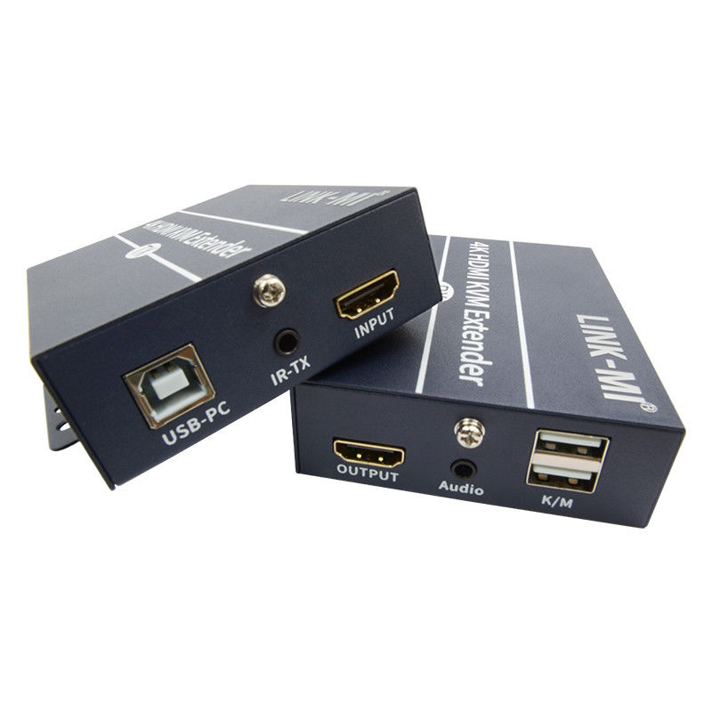 120m 4K KVM Extender HDMI sur le câble Cat 6 / Cat6e pour la souris clavier