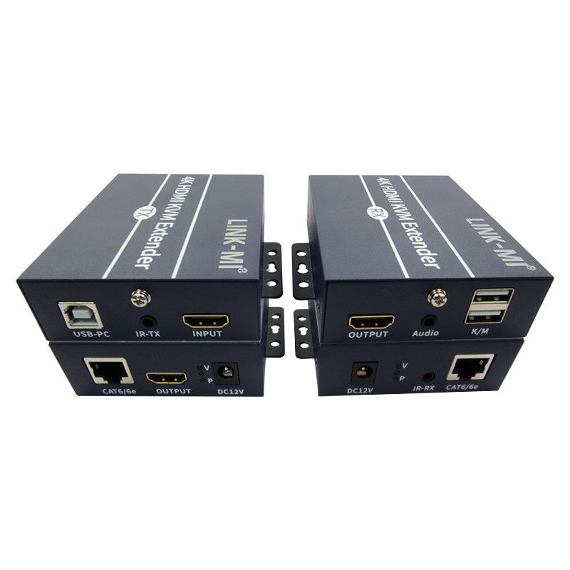 120m 4K KVM Extender HDMI sur le câble Cat 6 / Cat6e pour la souris clavier