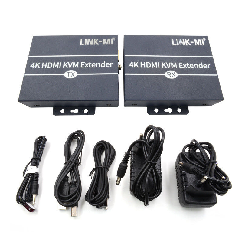 120m 4K KVM Extender HDMI sur le câble Cat 6 / Cat6e pour la souris clavier