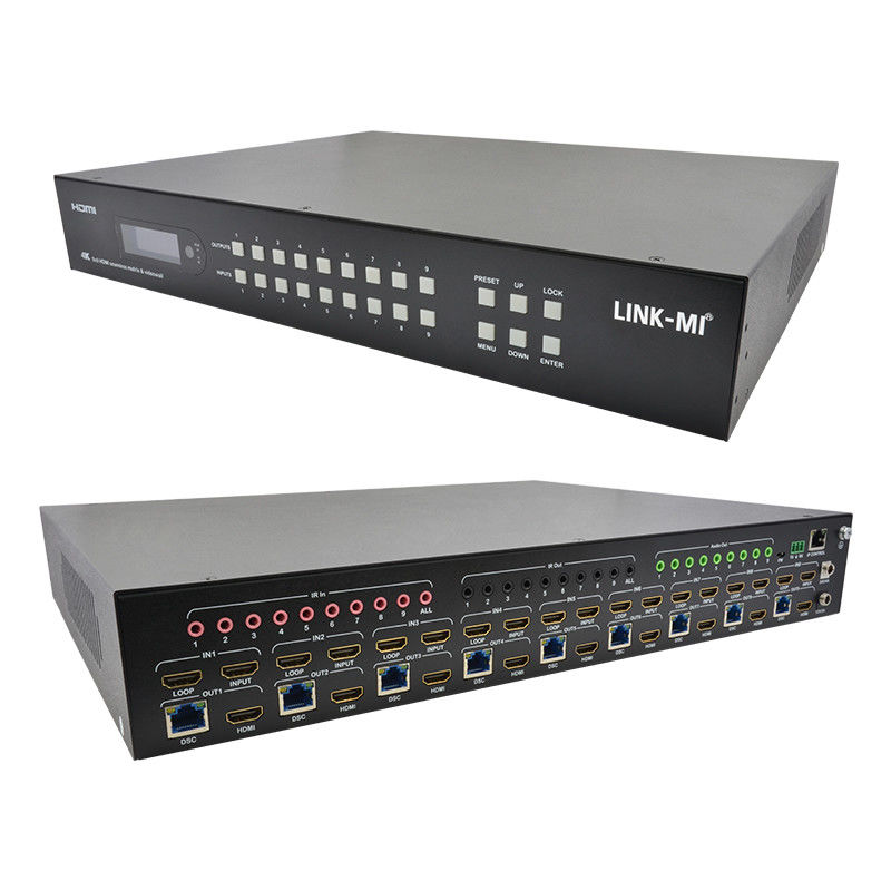 9x9 70M HDMI Processeur de paroi vidéo HDMI Splitter 3x3 4K HDMI Matrix Extender