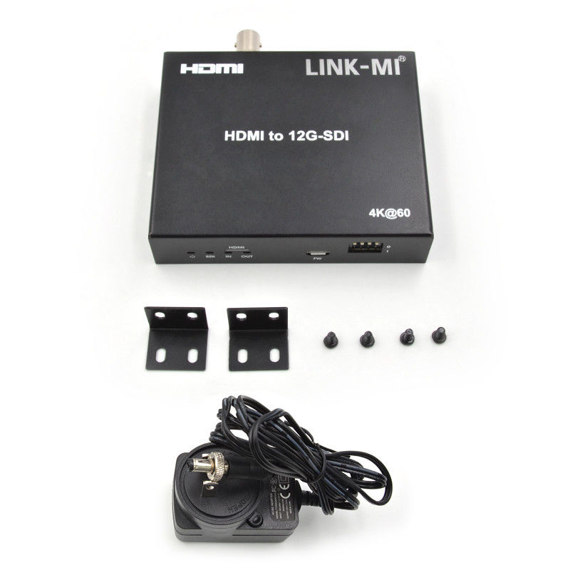 Convertisseur 4K HDMI vers SDI avec support de boucle 12G 4K@60Hz EDID Max 120m