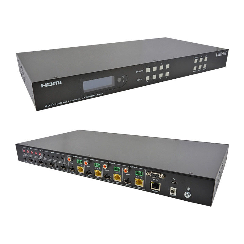 70m 4x4 HDMI commutateur audio matrice avec 4 HDMI boucle pour 4 ports vidéo commutateur