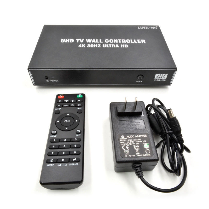 1X4 1X3 1X2 Contrôleur de paroi vidéo 4K 30Hz 4 canaux HDMI Processeur de paroi vidéo 2x2