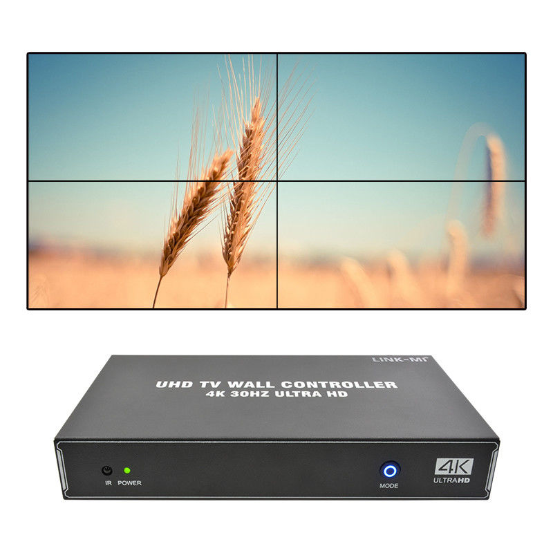 1X4 1X3 1X2 Contrôleur de paroi vidéo 4K 30Hz 4 canaux HDMI Processeur de paroi vidéo 2x2