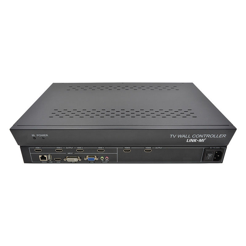 Contrôleur mural vidéo HDMI à 6 canaux 2X3 Contrôleur mural LED pour 6 téléviseurs à jonction