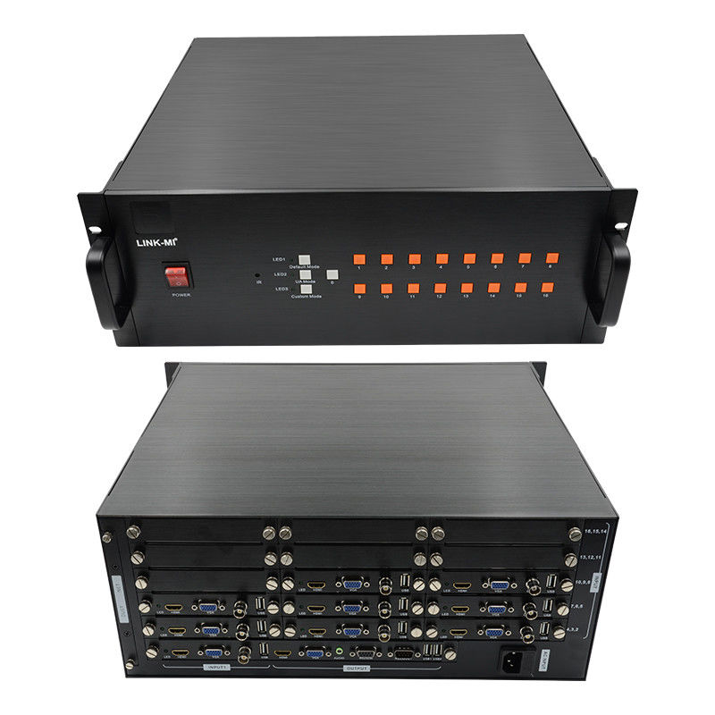16 canaux vidéo HDMI Multi Viewer VGA BNC Signal Input 1080P 16X1 Commutateur HDMI