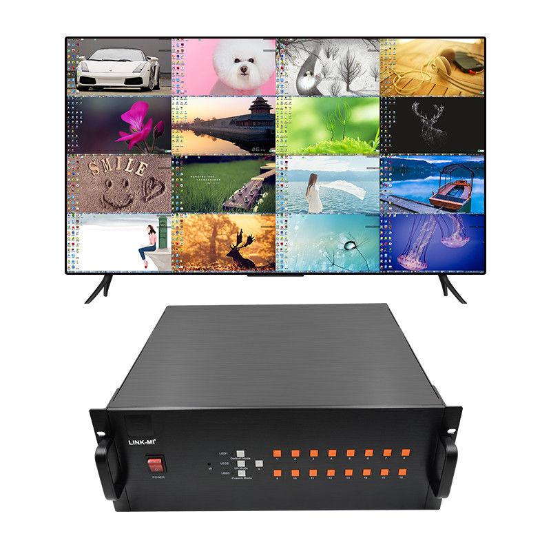 16 canaux vidéo HDMI Multi Viewer VGA BNC Signal Input 1080P 16X1 Commutateur HDMI