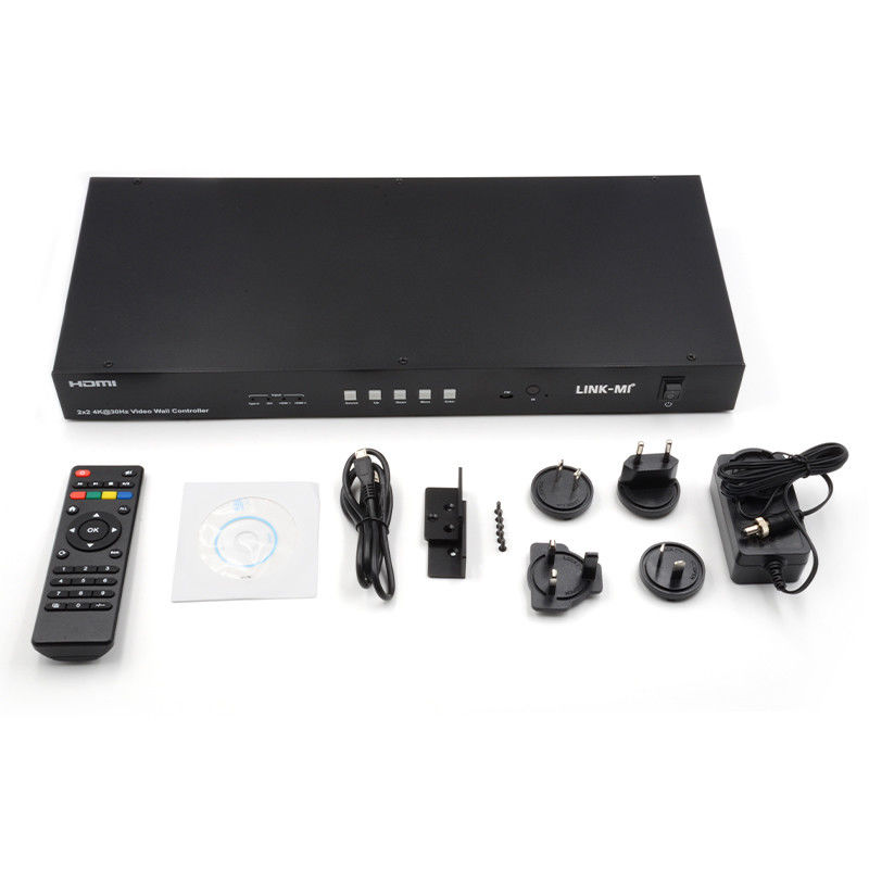 Contrôleur de matrice murale vidéo 4K 2x2 1x4 4x1 10x10 Affichage d'épissage USB Type C DVI