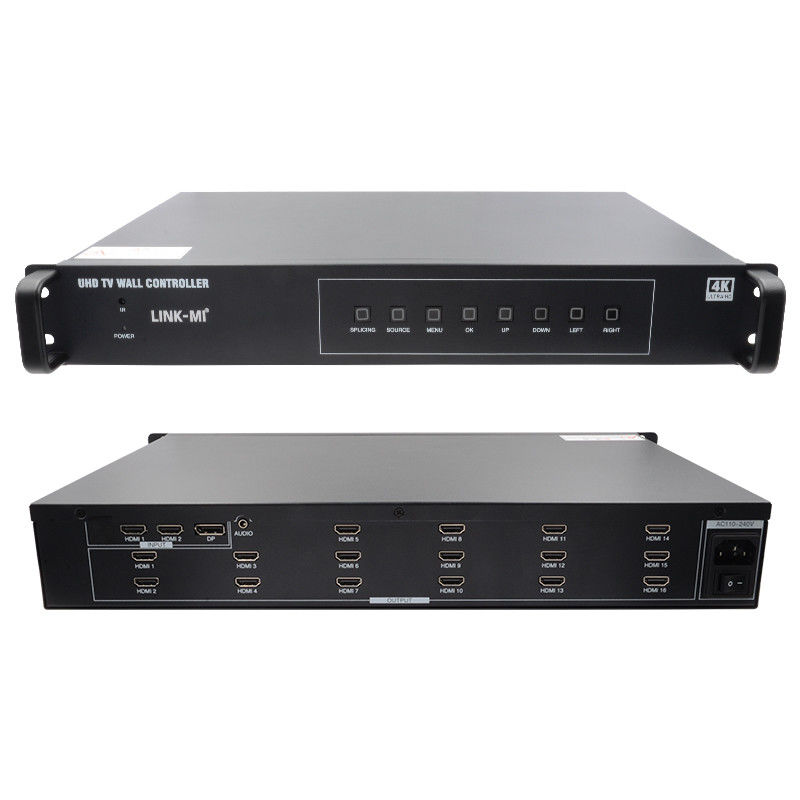 Contrôleur de paroi vidéo 4K 4X4 HDMI 16 sorties HDMI Rotation d'image Processeur de paroi vidéo