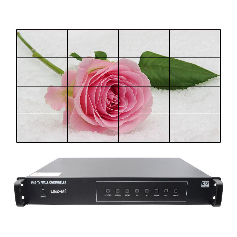 Contrôleur de paroi vidéo 4K 4X4 HDMI 16 sorties HDMI Rotation d'image Processeur de paroi vidéo