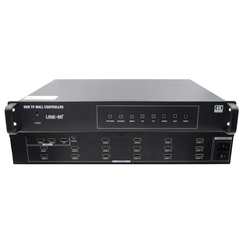 Contrôleur de paroi vidéo 4K 4X4 HDMI 16 sorties HDMI Rotation d'image Processeur de paroi vidéo