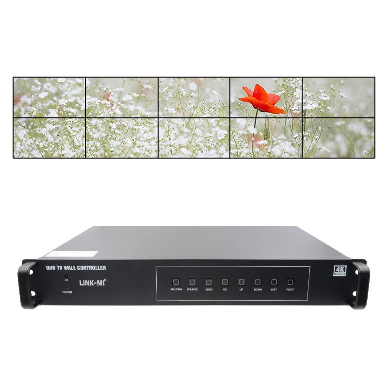 4K Vidéo séparateur de paroi HDMI1 2x5 Splicing HDMI2.0 HDMI1.4 DP Entrée 4K @ 60Hz 4:4:4