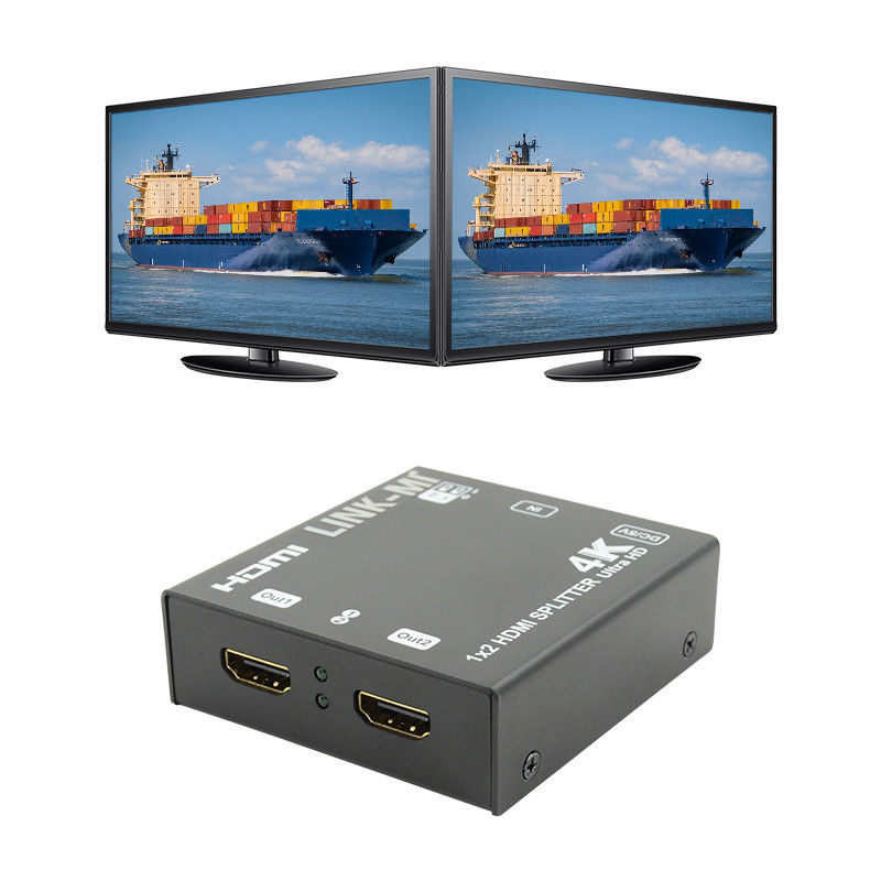 1X2 4K HDMI Extender Splitter Prise en charge 4K2K EDID 3D 2 Ports Vidéo Splitter