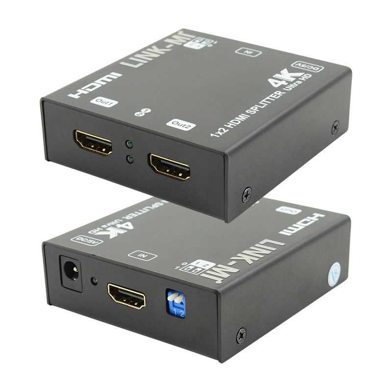 1X2 4K HDMI Extender Splitter Prise en charge 4K2K EDID 3D 2 Ports Vidéo Splitter