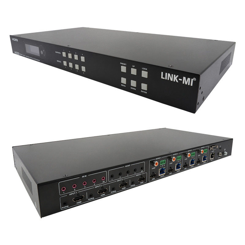 70m 4x4 HDMI Matrix Extender avec 4 HDMI Loop Out 4K HDMI Matrix Commutateur