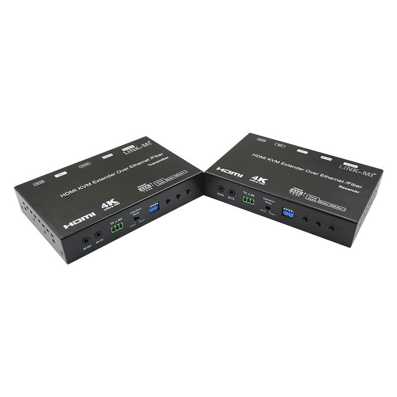 4K AV sur IP Fibre HDMI KVM Extender Prise en charge de la diffusion multicast Unicast avec USB RS232