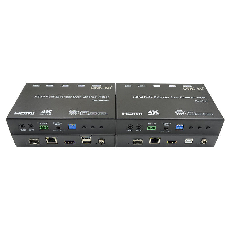 4K AV sur IP Fibre HDMI KVM Extender Prise en charge de la diffusion multicast Unicast avec USB RS232