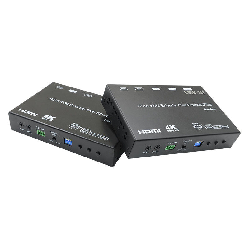 4K AV sur IP Fibre HDMI KVM Extender Prise en charge de la diffusion multicast Unicast avec USB RS232
