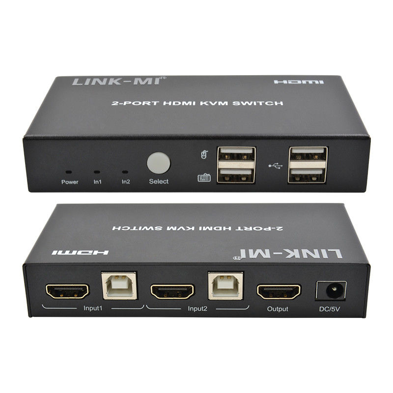 4K 2Port HDMI KVM Switch Prise en charge du port USB de type B