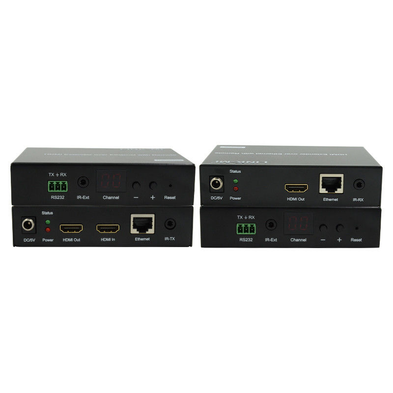 Distribution d'extenseur HDMI 120M sur IP Extenseur avec télécommande LED RS232 AV sur IP