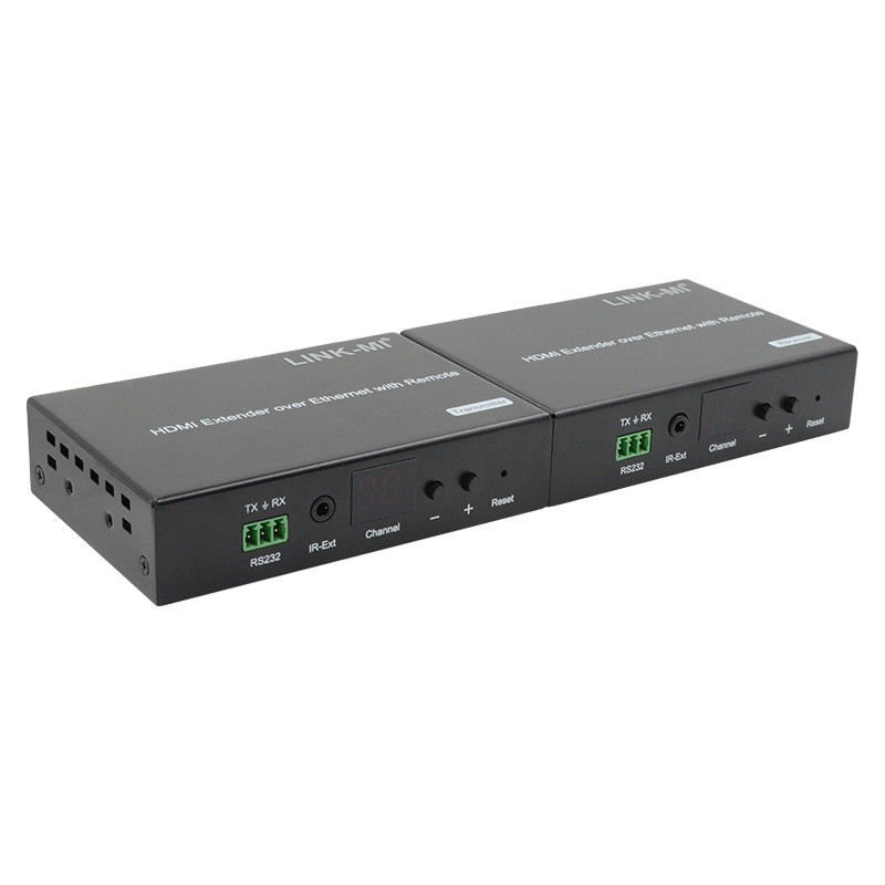 Distribution d'extenseur HDMI 120M sur IP Extenseur avec télécommande LED RS232 AV sur IP