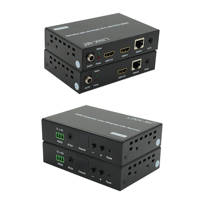 Distribution d'extenseur HDMI 120M sur IP Extenseur avec télécommande LED RS232 AV sur IP