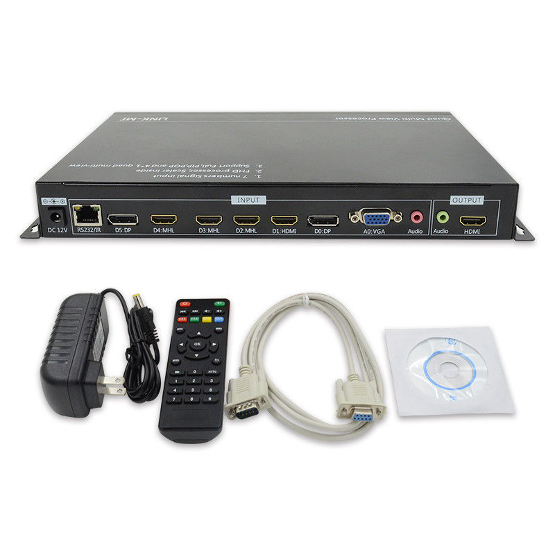PIP POP HDMI Multi Viewer 4k 4x1 avec télécommande IR RS232