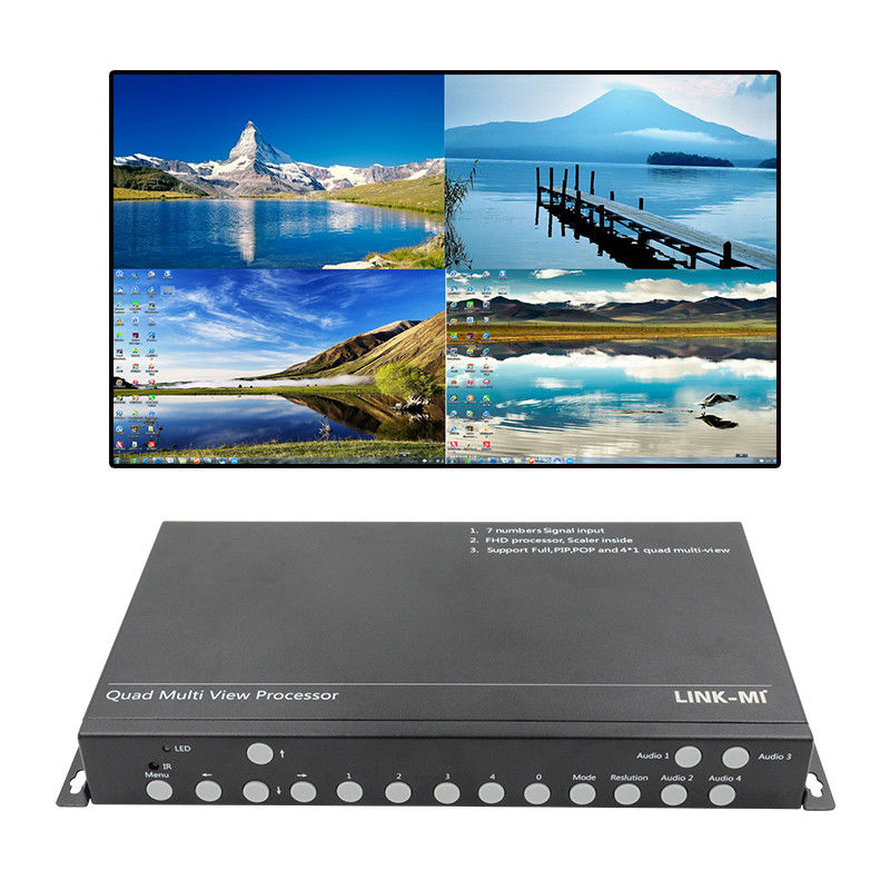 PIP POP HDMI Multi Viewer 4k 4x1 avec télécommande IR RS232