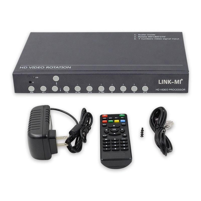 Contrôleur murale vidéo 12V HDMI Rotateur vidéo 90 180 270 degrés HD Vidéo Upscaling Switch rotatif