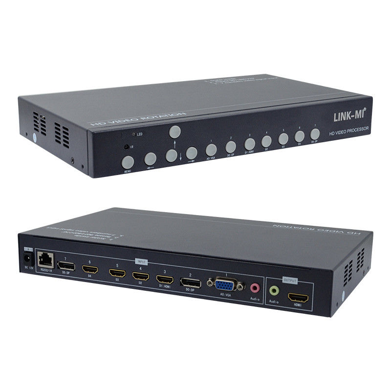 Contrôleur murale vidéo 12V HDMI Rotateur vidéo 90 180 270 degrés HD Vidéo Upscaling Switch rotatif