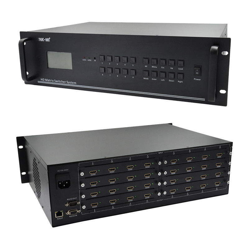 16 en 16 sortie HDMI Matrix Switch 4K 16X16 Vidéo Matrix Prise en charge du signal VGA DVI SDI