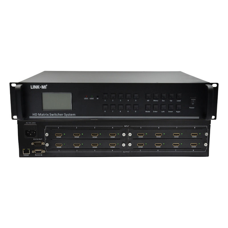 Système de commutateur de matrice HDMI 8X8 4K vidéo audio RS232 télécommande TCP/IP