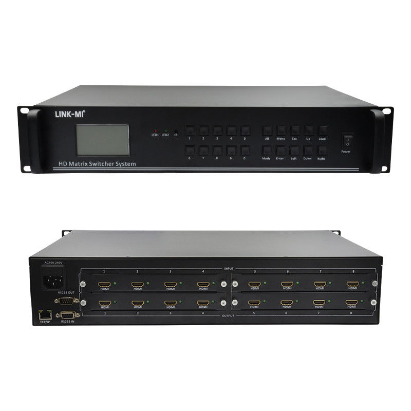 Système de commutateur de matrice HDMI 8X8 4K vidéo audio RS232 télécommande TCP/IP