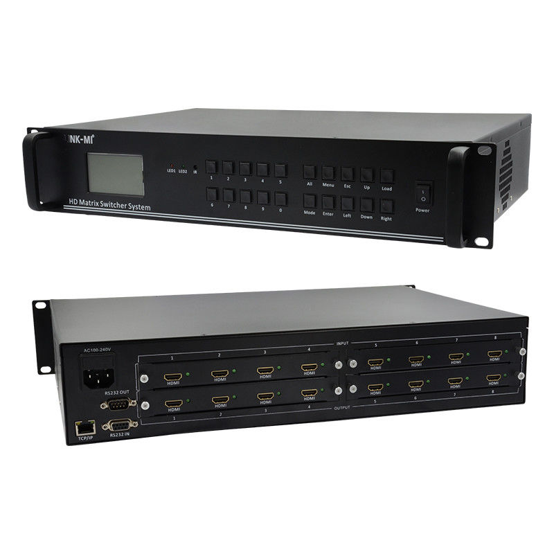 Système de commutateur de matrice HDMI 8X8 4K vidéo audio RS232 télécommande TCP/IP