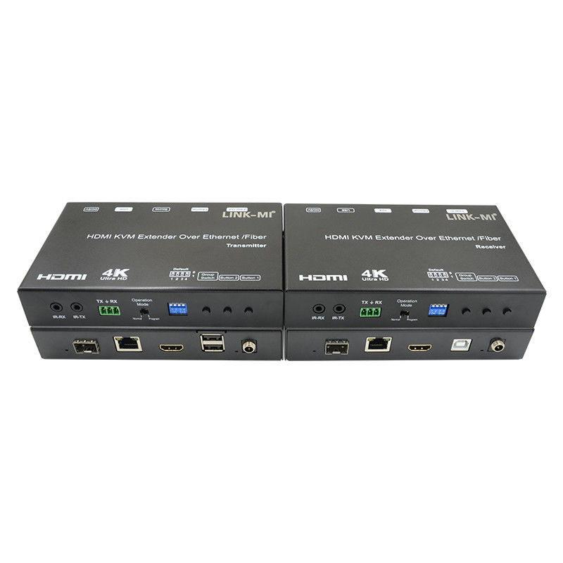 HDMI USB AV sur IP KVM Extender sur support de fibre POE RS232 Unicast Multicast