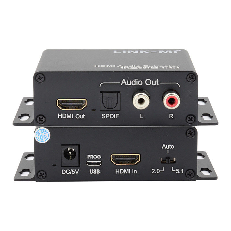 Prise en charge de l'extracteur audio HDMI 18 Gbps 4K 1080P EDID 3D Pour les récepteurs satellites Apple TV