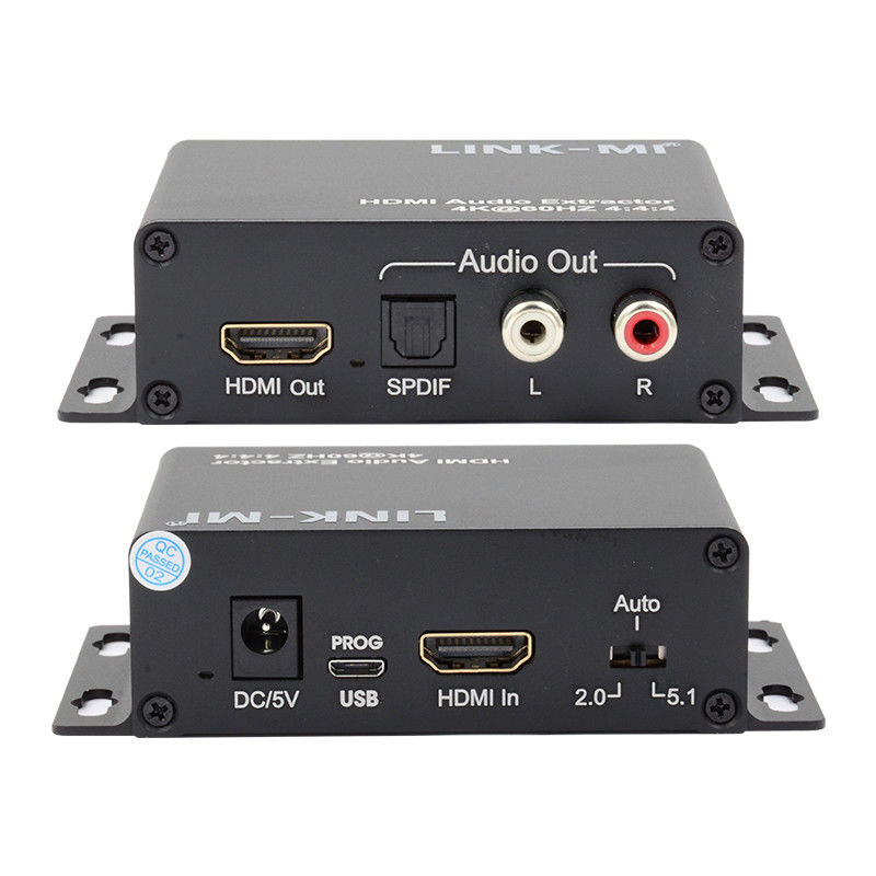 Prise en charge de l'extracteur audio HDMI 18 Gbps 4K 1080P EDID 3D Pour les récepteurs satellites Apple TV