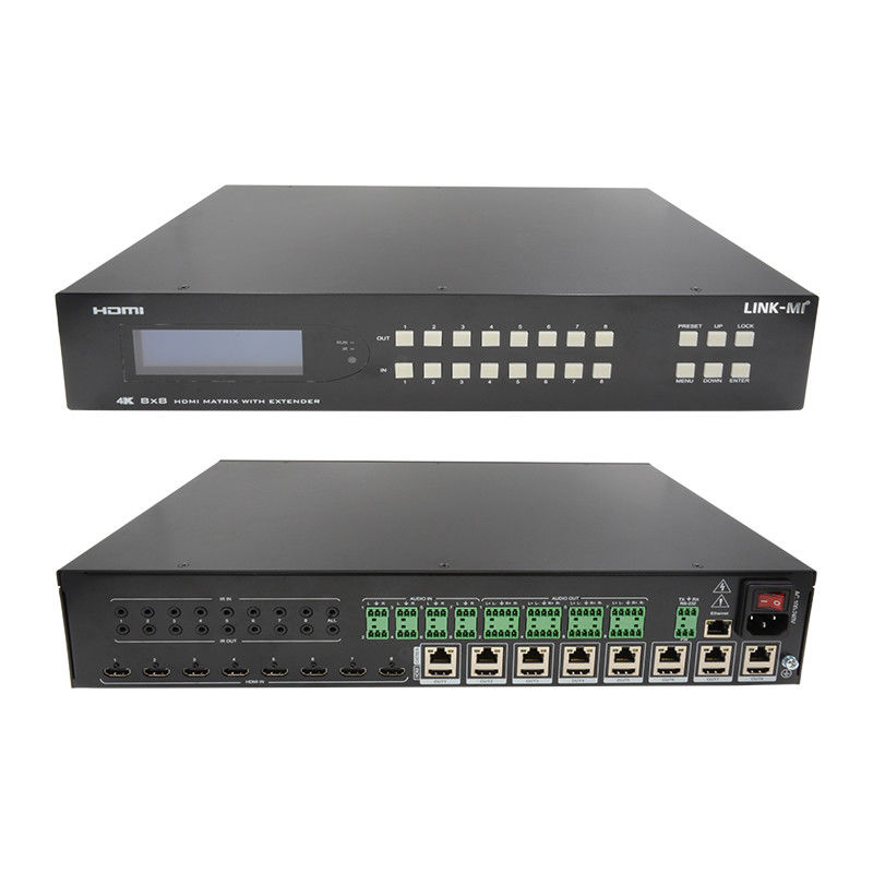 8X8 HDMI Matrix Extender jusqu'à 70m 8 HDMI Loop Out 4K60Hz HDMI Commutateur vidéo