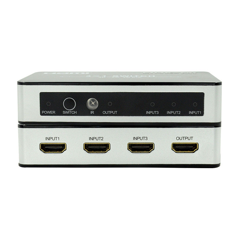 4K2K HDMI Switch 3x1 HDMI Splitter 5V 1A Prise en charge du commutateur vidéo 3D 3 à 1