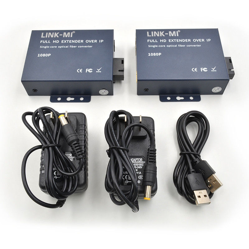 20 km HDMI Extender sur fibre avec boucle pour le module de fibre SC/FC 1080P