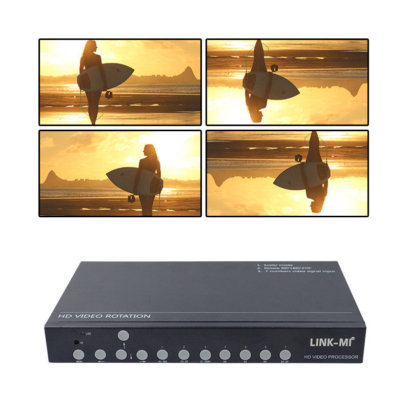 Contrôleur murale vidéo 12V HDMI Rotateur vidéo 90 180 270 degrés HD Vidéo Upscaling Switch rotatif
