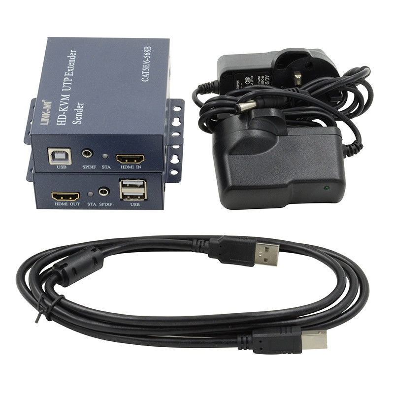 HD-KVM 100M Extender Manual pour les signaux HD et non condensés jusqu'à 100 mètres