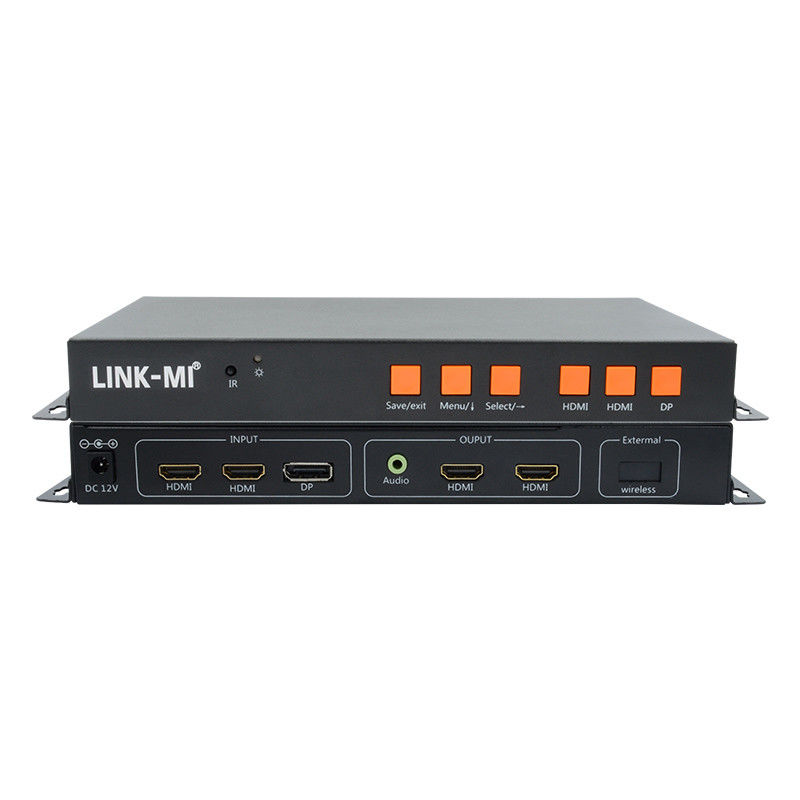 Prise en charge du contrôleur de mur vidéo 4K à entrée mobile/HDMI/DP pour 2 écrans