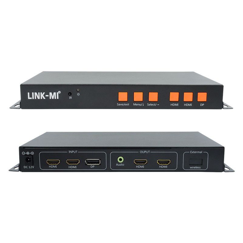 Prise en charge du contrôleur de mur vidéo 4K à entrée mobile/HDMI/DP pour 2 écrans