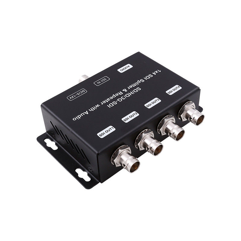 Répéteur d'amplificateur de distribution HD/SD-SDI de 1 à 4 avec impédance de sortie audio de 75 ohms