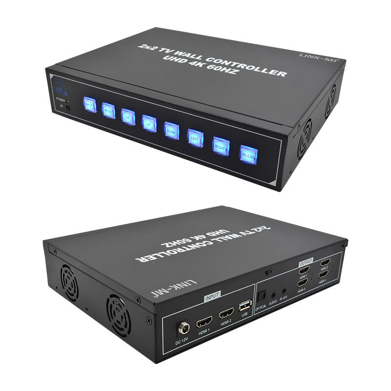 4 téléviseurs Processeur de paroi vidéo 4K Prend en charge la rotation de 180° Max 3840*2160 Résolution d'entrée 60Hz